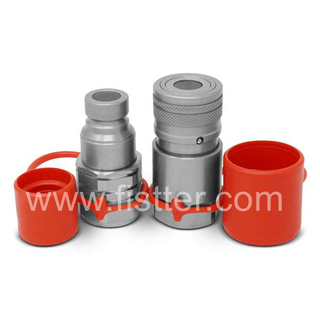 1/2" NPT ISO 16028 Flat Face Hydraulic Quick Coupler