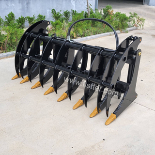 Heavy Grass Grapple Bucket for Skid Steer