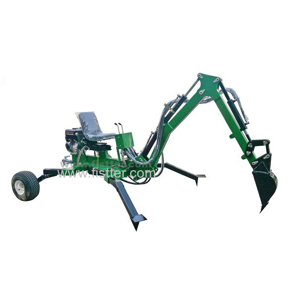15hp ATV Towable Backhoe Excavator