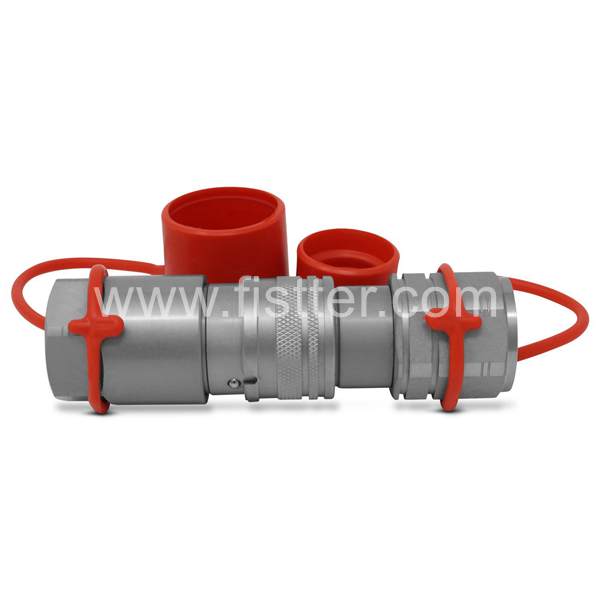 1/2" NPT ISO 16028 Flat Face Hydraulic Quick Coupler